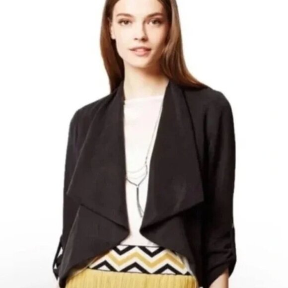 Anthropologie Jackets & Blazers - Anthropologie Cartonnier Black Crop Blazer Jacket | XS
